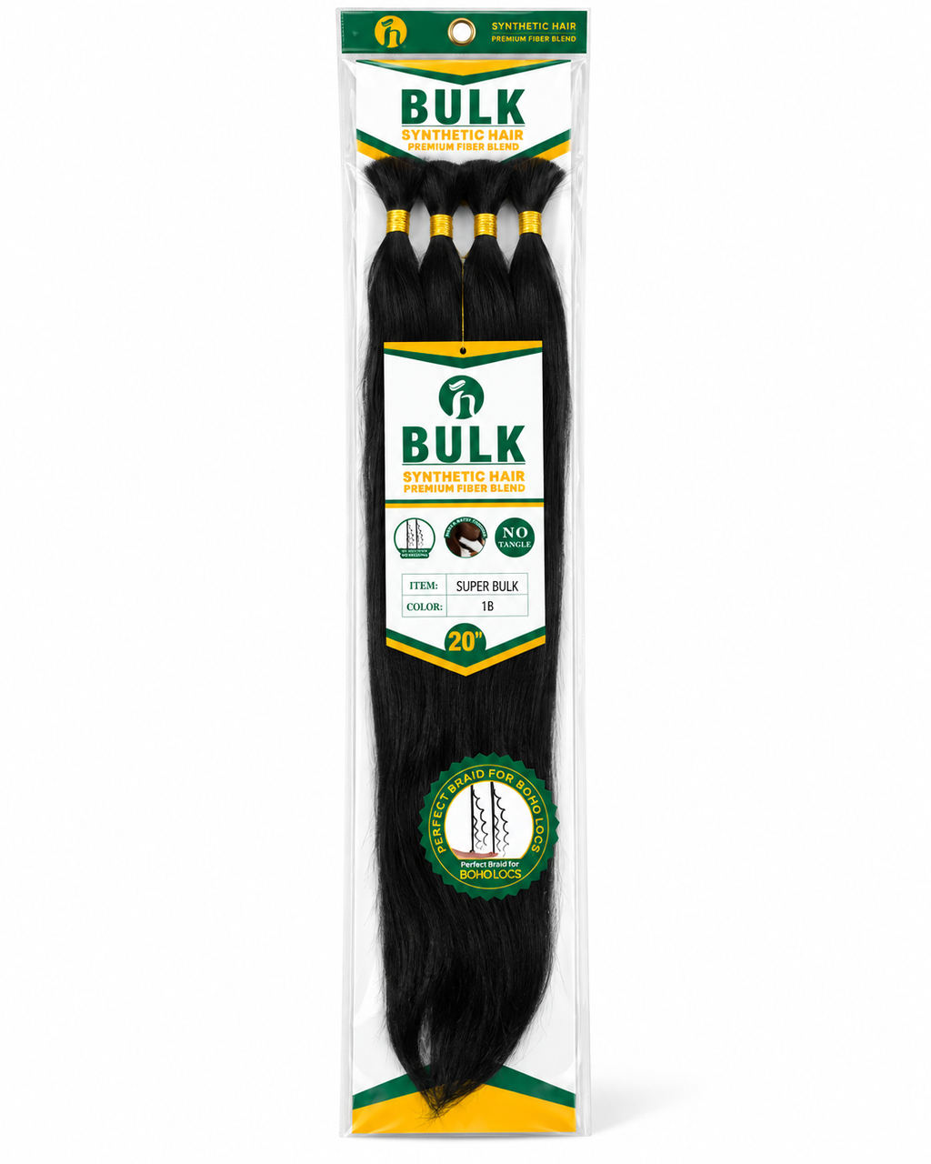 Boho Super Bulk Synthetic Hair – 20"