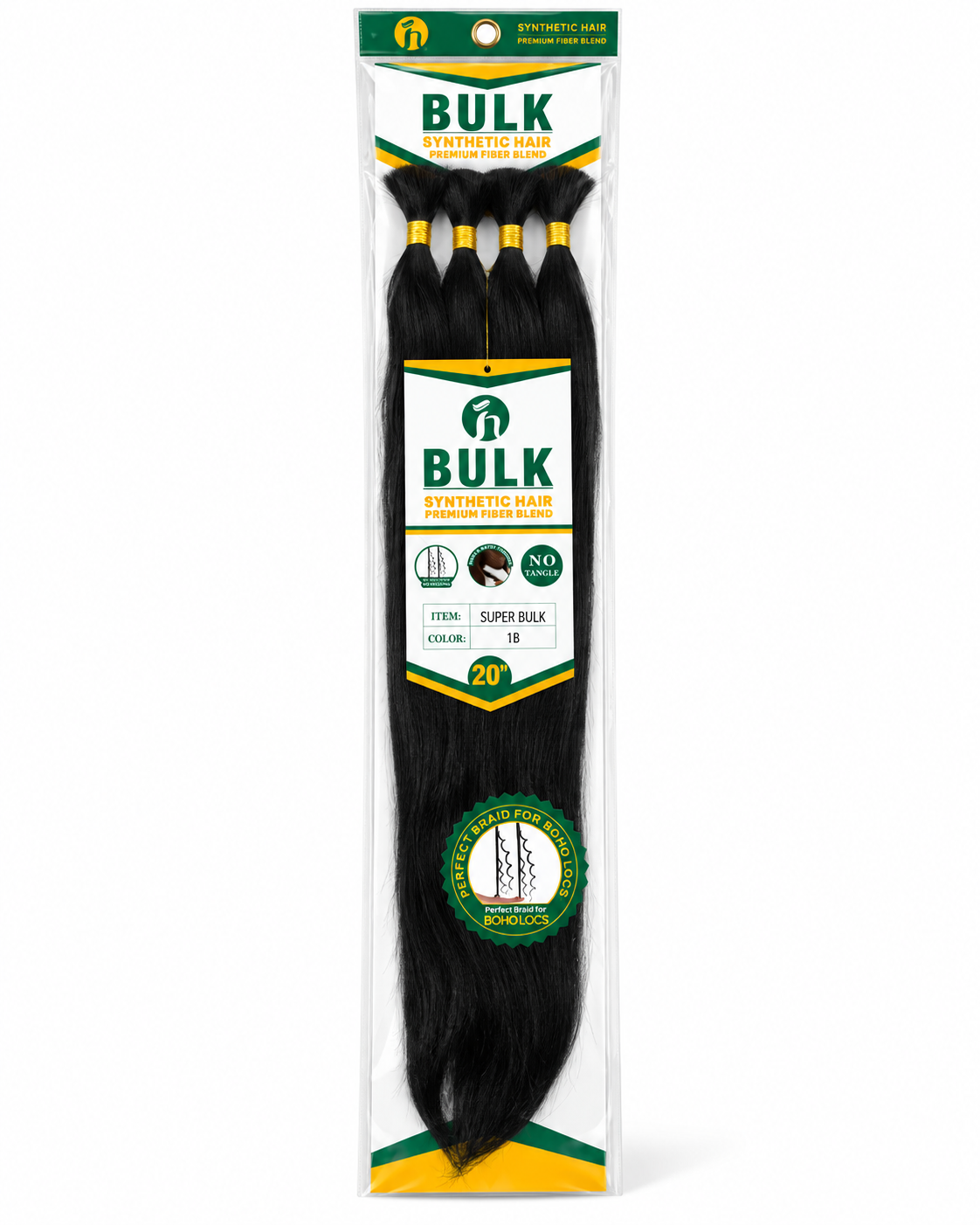 Boho Super Bulk Synthetic Hair – 20"