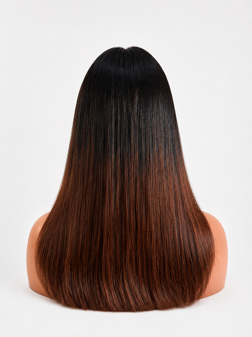 Amara | 14” Ombré Straight 100% Vietnamese Human Hair Wig