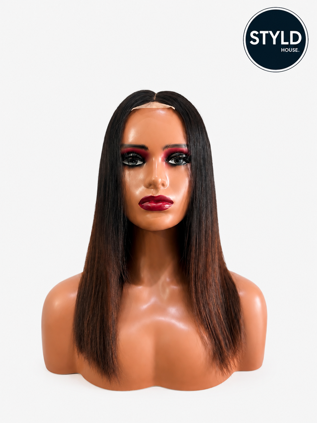 Amara | 14” Ombré Straight 100% Vietnamese Human Hair Wig