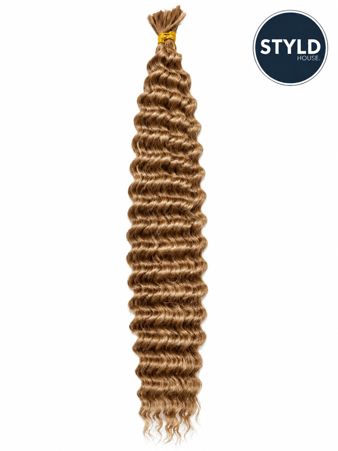 STYLDHOUSE Premium Synthetic Deep Wave Boho Hair – 18 Inch