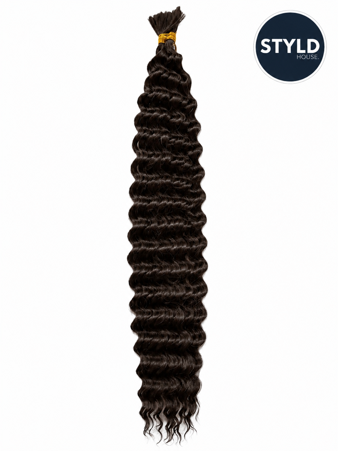 STYLDHOUSE Premium Synthetic Deep Wave Boho Hair – 18 Inch