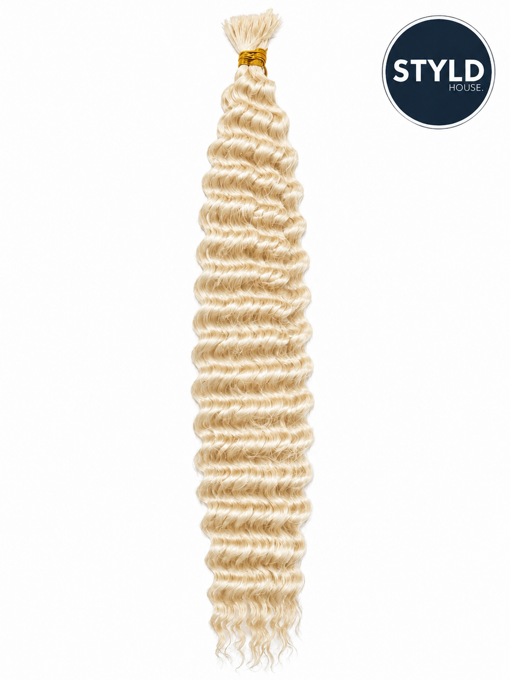 STYLDHOUSE Premium Synthetic Deep Wave Boho Hair – 18 Inch