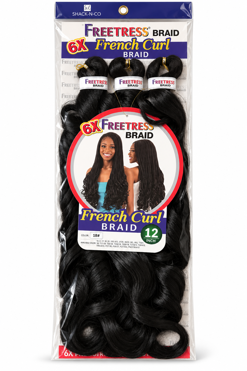 Freetress 6X French Curl Braiding Hair – 12 Inch