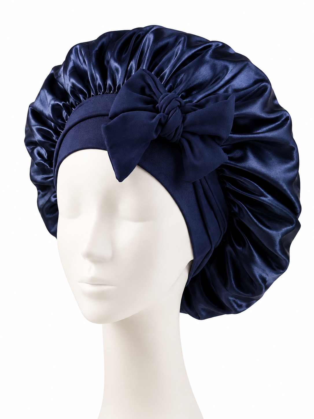 Silk Bonnet with Bow – Protective Sleep Cap