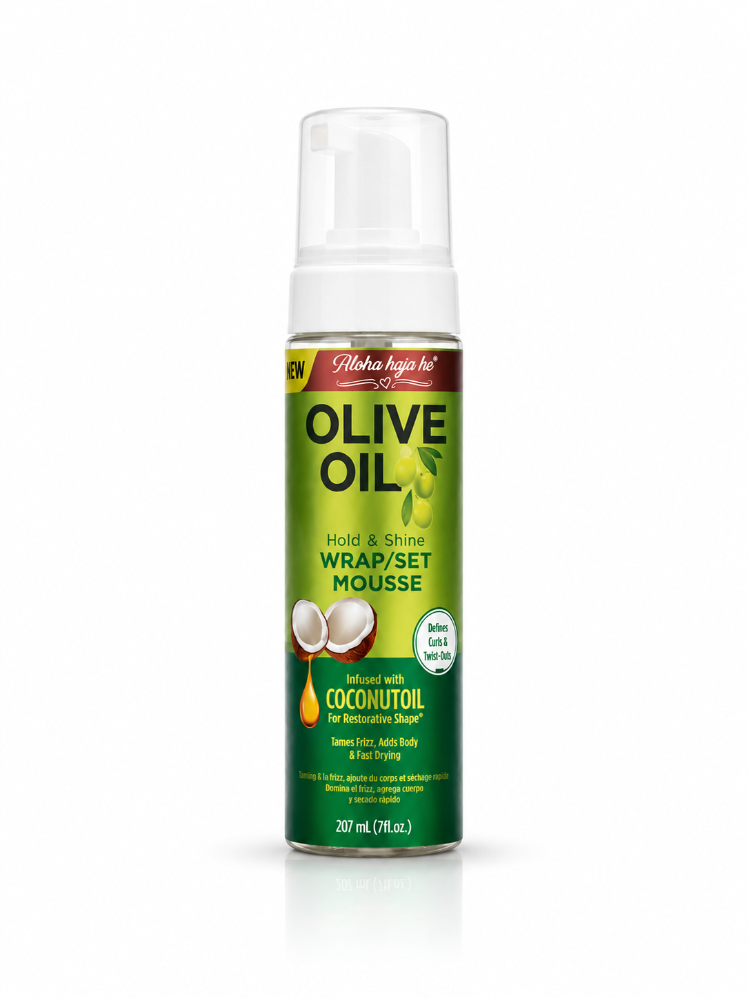 Aloha Olive Oil Hold & Shine Wrap/Set Mousse – 207ml