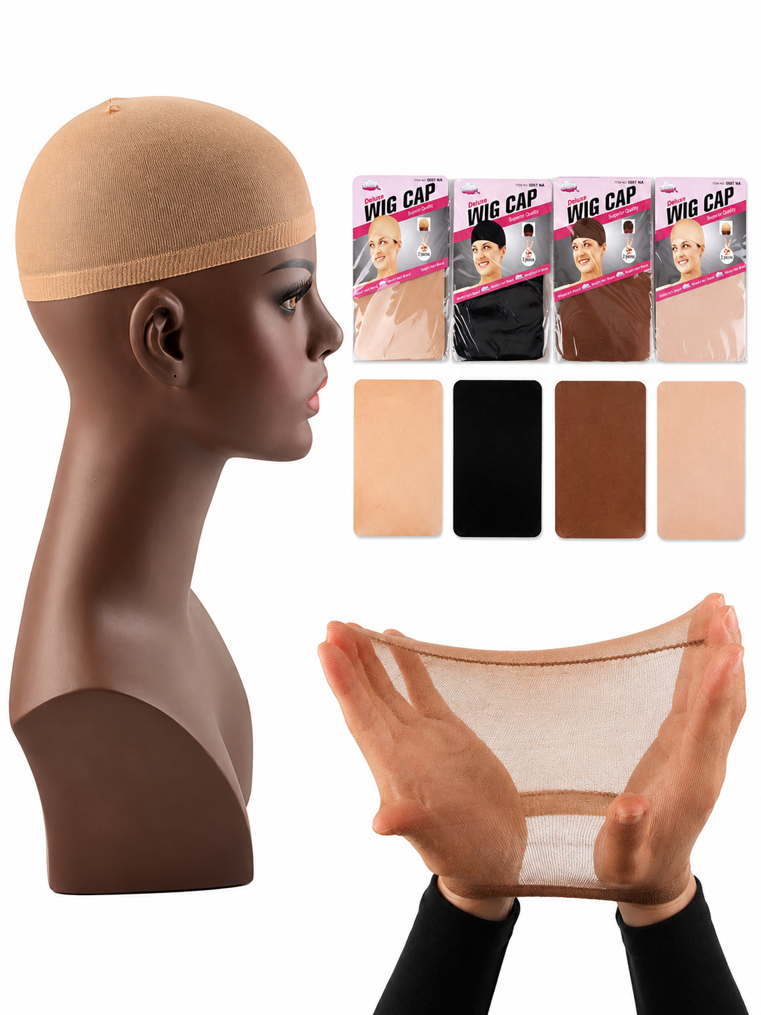 Stretch Wig Cap | 2x Caps